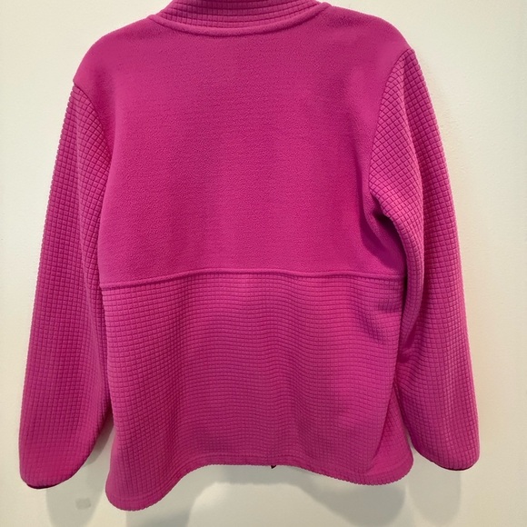 Lands' End Vibrant Pink Fleece Jacket - Picture 4 of 4